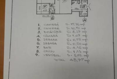 Apartament cu 2 camere semidecomandat, mobilat în Tei - 3