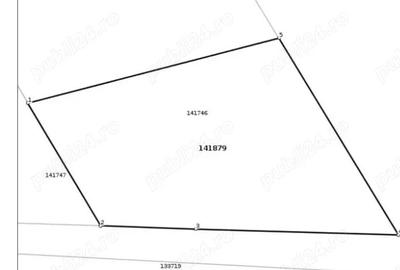 Teren de 4200 mp, în 1848 - 2