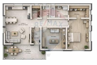 Casă cu 3 camere cu Teren 500 Mp în Cristian - 3