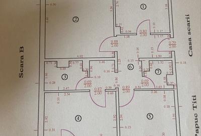 Apartament cu 3 camere decomandat în Central