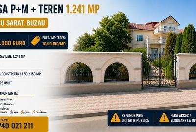 Casă individuală cu 4 camere cu Teren 1241 Mp în Central