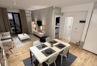 Apartament cu 2 camere semidecomandat, mobilat în Herăstrău