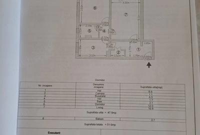 Apartament cu 2 camere decomandat în Trivale