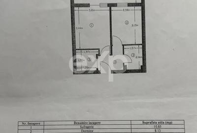 Apartament cu 2 camere decomandat în Războieni