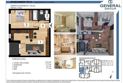 Apartament cu 2 camere în Central
