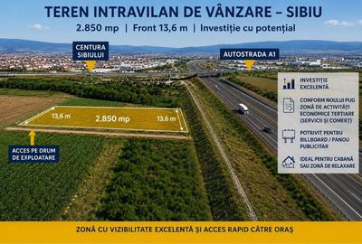Teren de 2850 mp, în Exterior Vest - 1