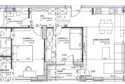 Apartament cu 3 camere în Mărăști - 1