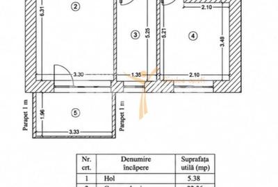 Apartament cu 2 camere decomandat, mobilat în Domenii - 6