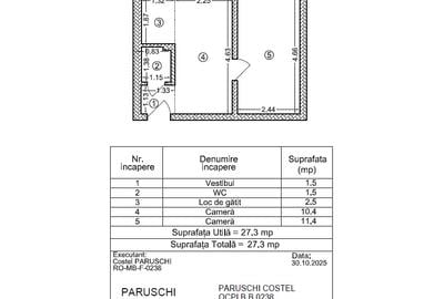 Apartament cu 2 camere semidecomandat în Pantelimon