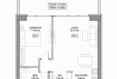 Apartament cu 2 camere în Pipera - 12