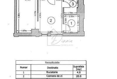 Apartament cu 2 camere semidecomandat, mobilat în Pipera - 3