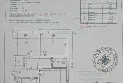 Apartament cu 3 camere decomandat în Cantacuzino - 1