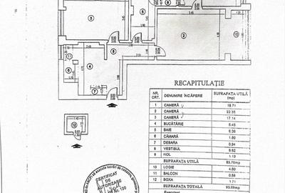 Apartament cu 3 camere semidecomandat, mobilat în P-ța Victoriei - 1
