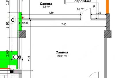 Apartament cu 2 camere decomandat în Central