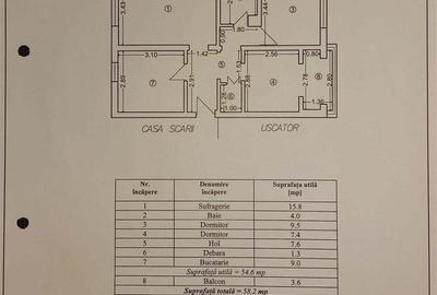 Apartament cu 3 camere decomandat în Central - 2