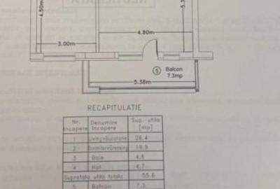 Apartament cu 2 camere decomandat în Aviației - 4