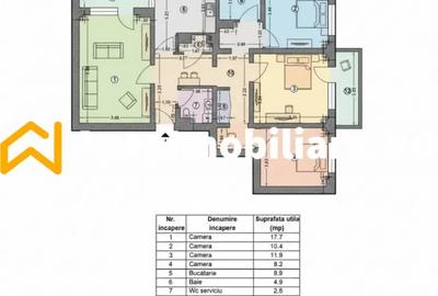 Apartament cu 4 camere decomandat în Tineretului