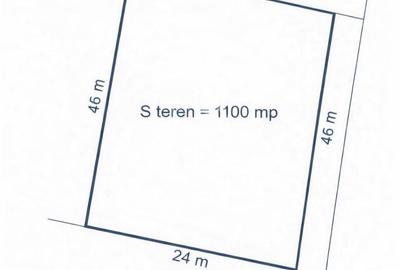 Teren de 1100 mp, în Șagului