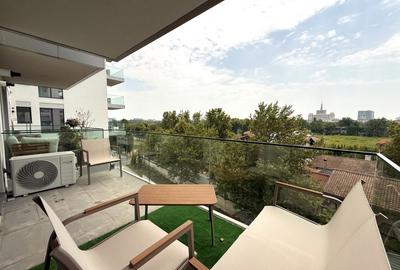 Apartament cu 2 camere semidecomandat, mobilat în Băneasa - 8
