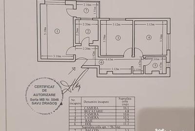 Apartament cu 3 camere decomandat, mobilat în Titan - 4