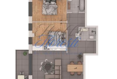 Apartament cu 3 camere în Florești