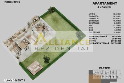 Apartament cu 4 camere în Central