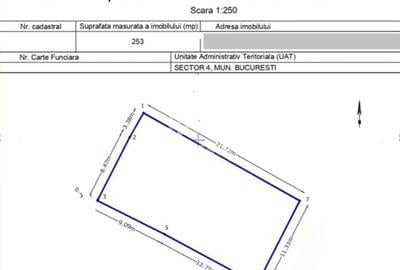 Teren Construcții intravilan de 253 mp, în Apărătorii Patriei - 1