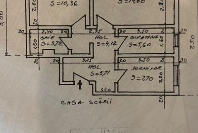 Apartament cu 3 camere decomandat în Narcisa
