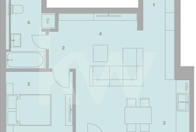 Apartament cu 2 camere în Turnișor - 1