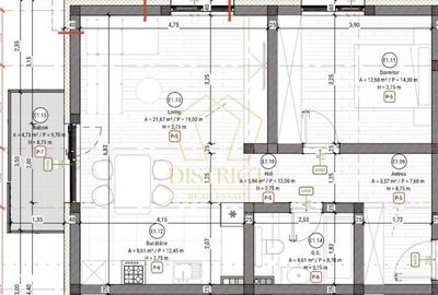 Apartament cu 2 camere în Rudicica