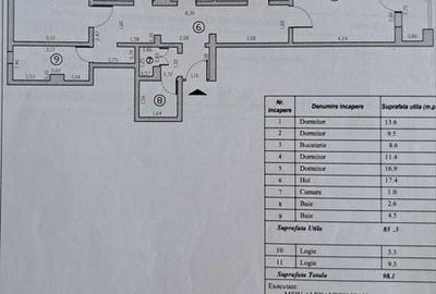 Apartament cu 4 camere în Central