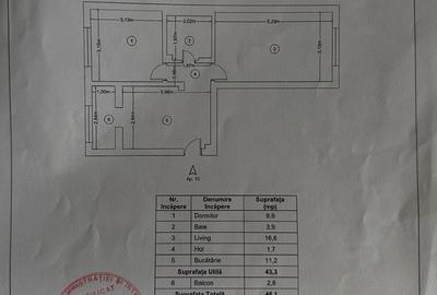 Apartament cu 2 camere decomandat, mobilat în Burdujeni - 9