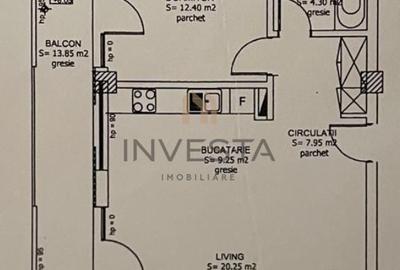 Apartament cu 2 camere decomandat în Gruia