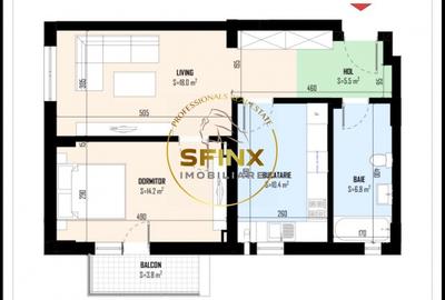 Apartament cu 2 camere decomandat în Bragadiru - 7