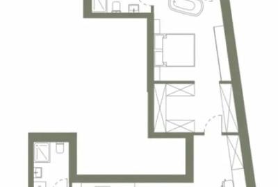 Apartament cu 2 camere decomandat în Dâmbul Rotund