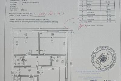 Apartament cu 3 camere decomandat în Cantacuzino - 1