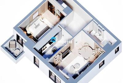 Apartament cu 2 camere decomandat în Frumoasa - 3