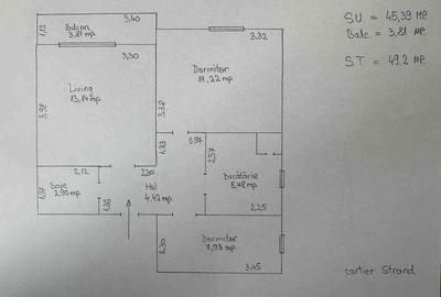 Apartament cu 3 camere decomandat în Ștrand - 7