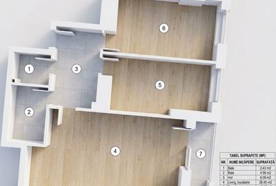 Apartament cu 3 camere în Central