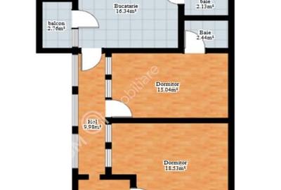 Apartament cu 2 camere decomandat, mobilat în Aeroport - 21