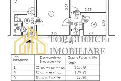 Apartament cu 2 camere semidecomandat în Tei - 1