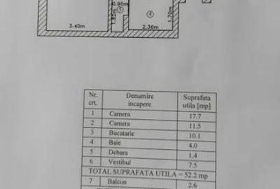 Apartament cu 2 camere decomandat, mobilat în Central