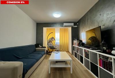Apartament cu 3 camere semidecomandat, mobilat în UMT