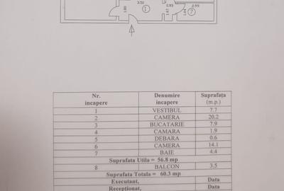 Apartament cu 2 camere decomandat în Rahova