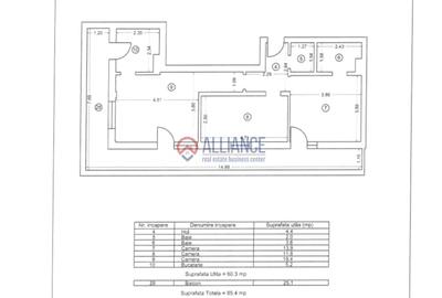 Apartament cu 3 camere decomandat, mobilat în Tomis Plus - 4