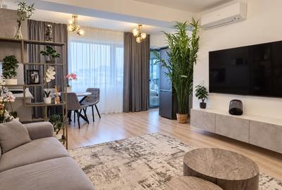 Apartament cu 2 camere semidecomandat, mobilat în Pipera
