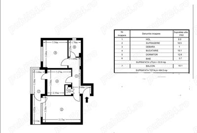 Apartament cu 2 camere decomandat în Central - 9