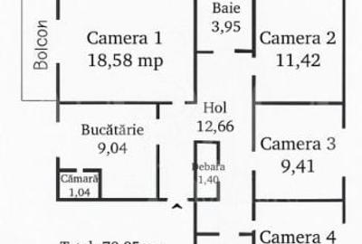 Apartament cu 4 camere decomandat în Dâmbul Rotund - 10