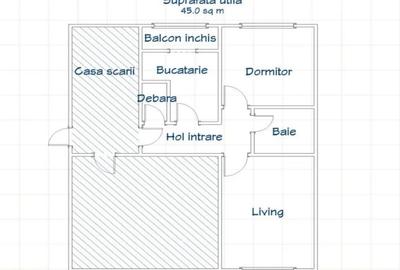 Apartament cu 2 camere decomandat în Est - 1