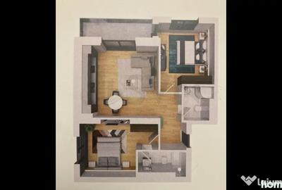 Apartament cu 3 camere decomandat în Nord